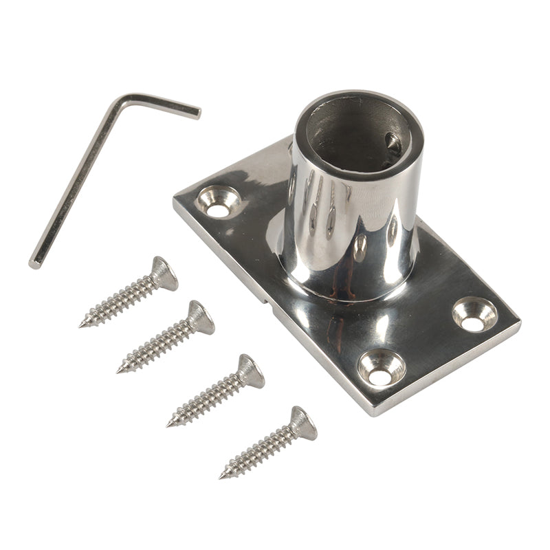 A8767 90-Degree Square Tube Base Stainless Steel 316 Hardware Accessories for Boats, Yachts A8767 90-Degree Square Tube Base Stainless Steel 316 Hardware Accessories for Boats, Yachts